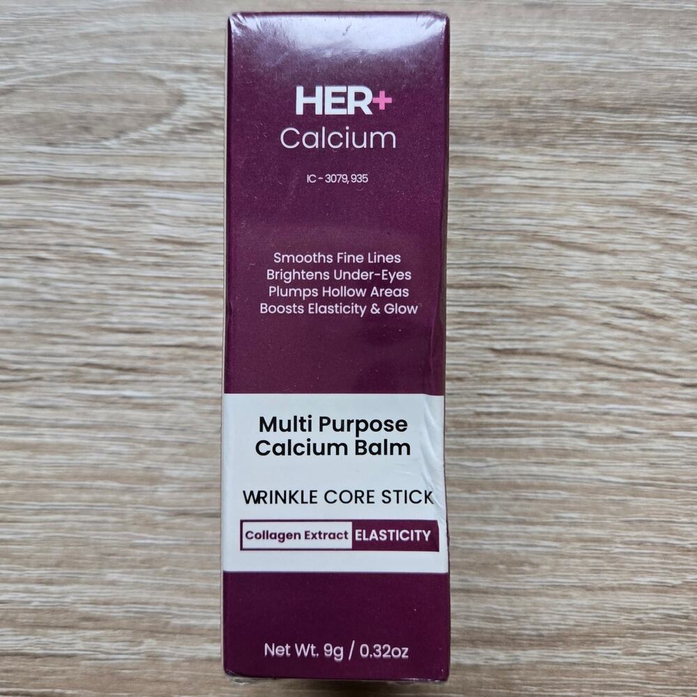 NEW SEALED HER+ Multi Purpose Calcium Balm Wrinkle Core Stick Expires April 2029